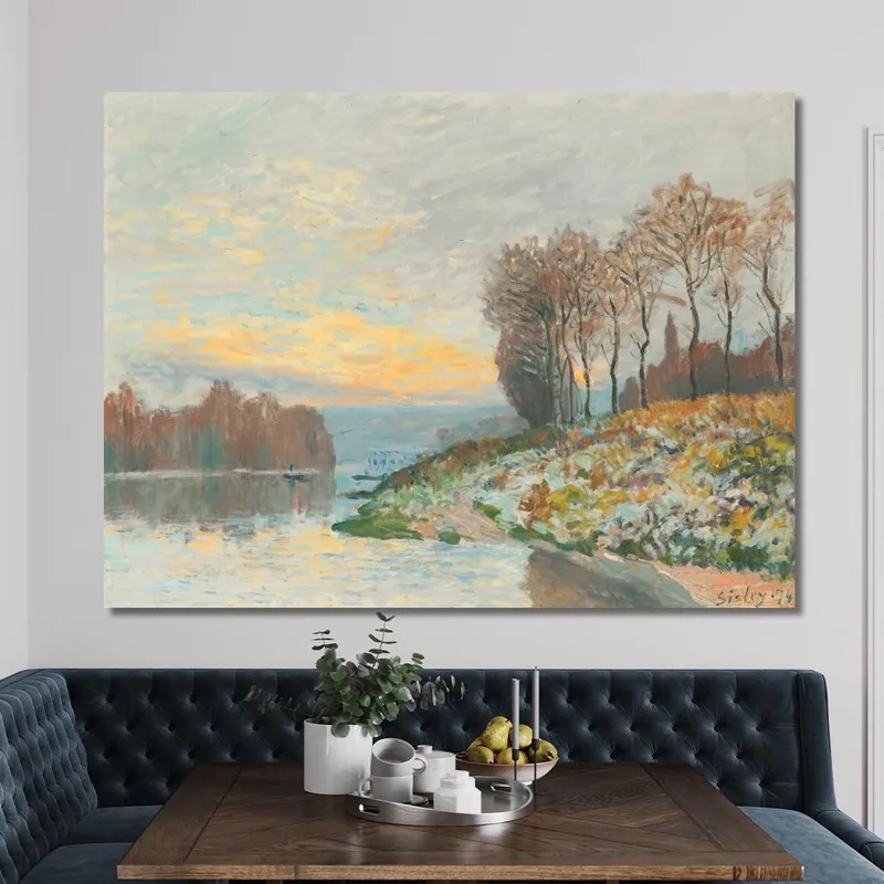 Die Seine Bei Bougival Alfred Sisley