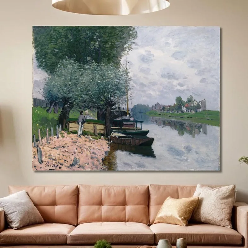 Die Seine Bei Bougival / Die Seine Bei Bougival Alfred Sisley