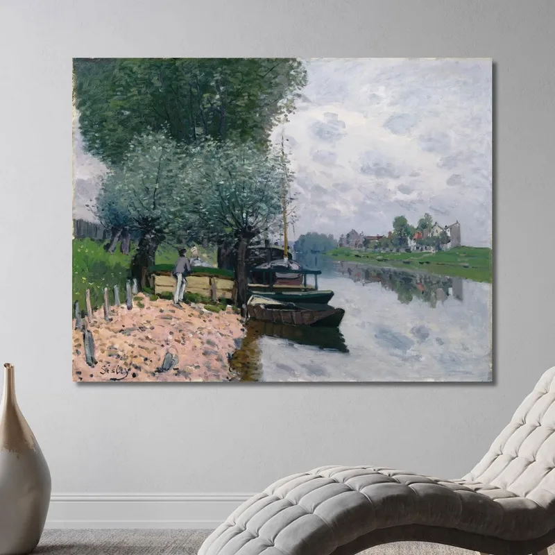 Die Seine Bei Bougival / Die Seine Bei Bougival Alfred Sisley
