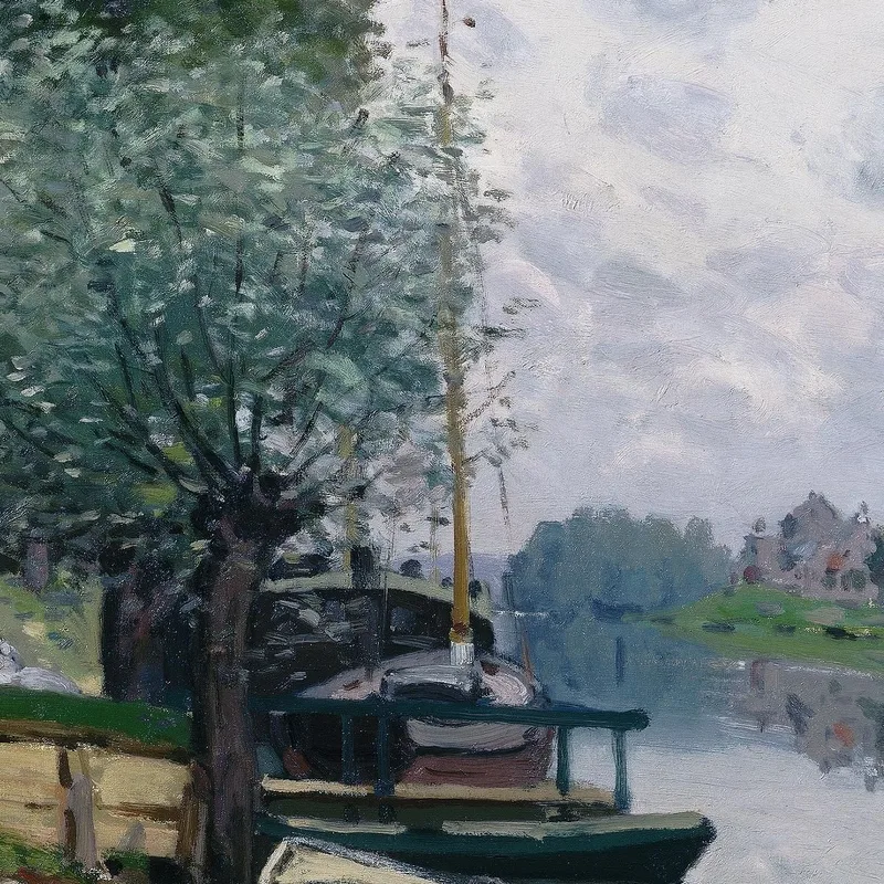 Die Seine Bei Bougival / Die Seine Bei Bougival Alfred Sisley