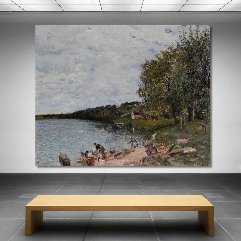 Lavandaie Vicino A Champagne Alfred Sisley