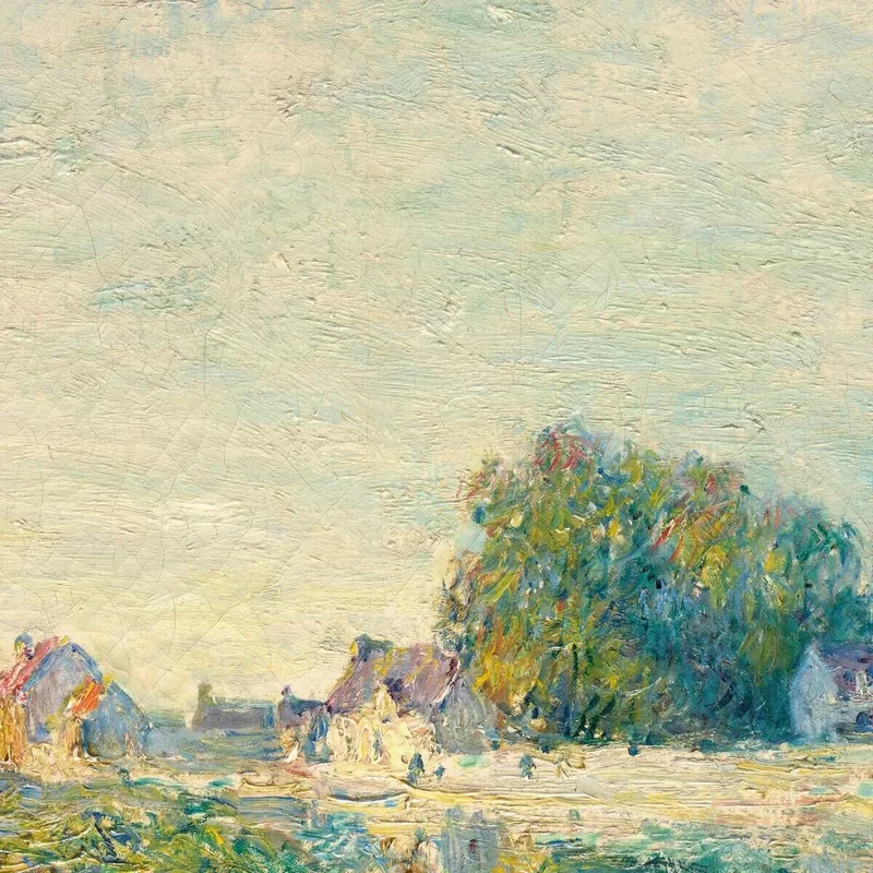 Das Wehr Des Canal Du Loing Bei Saint-Mammès Alfred Sisley