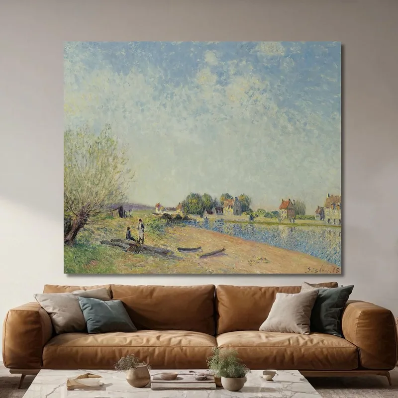 El Canal Del Loing En Saint-Mammès Alfred Sisley