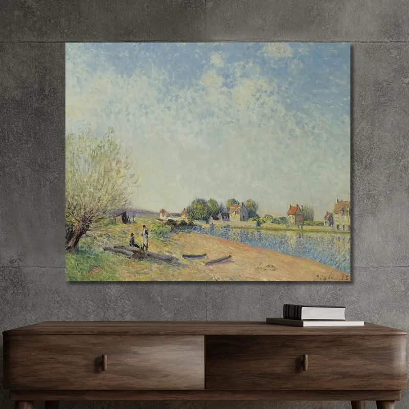 El Canal Del Loing En Saint-Mammès Alfred Sisley