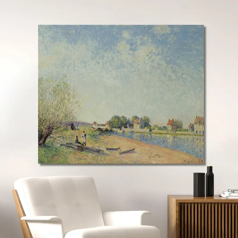 El Canal Del Loing En Saint-Mammès Alfred Sisley