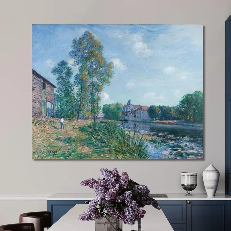 Der Loing Bei Moret Im Sommer Alfred Sisley