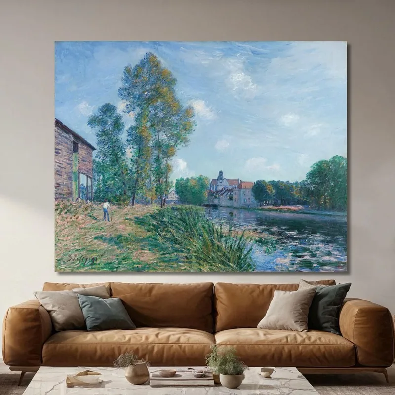 Der Loing Bei Moret Im Sommer Alfred Sisley