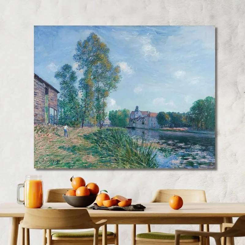 Der Loing Bei Moret Im Sommer Alfred Sisley