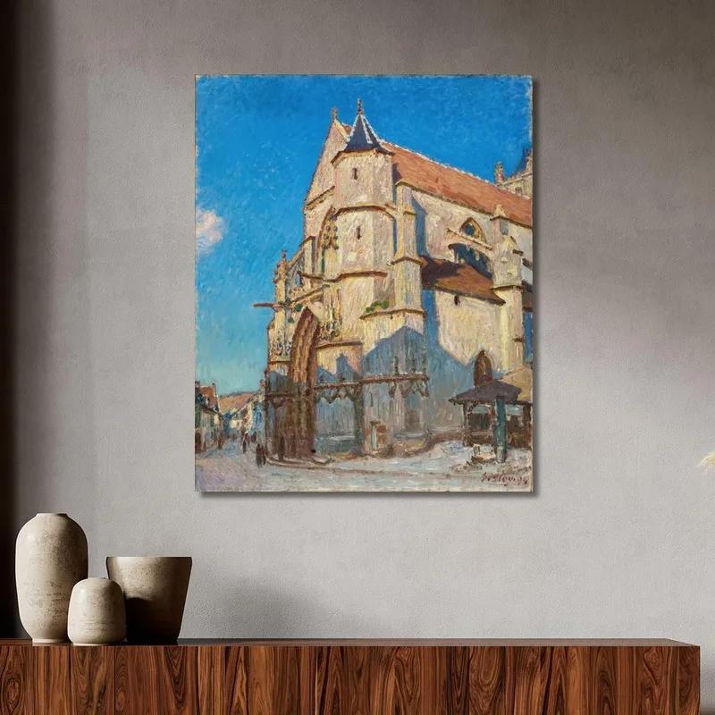 La Chiesa Di Moret La Sera Alfred Sisley