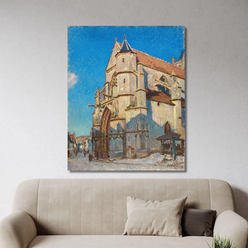 La Chiesa Di Moret La Sera Alfred Sisley