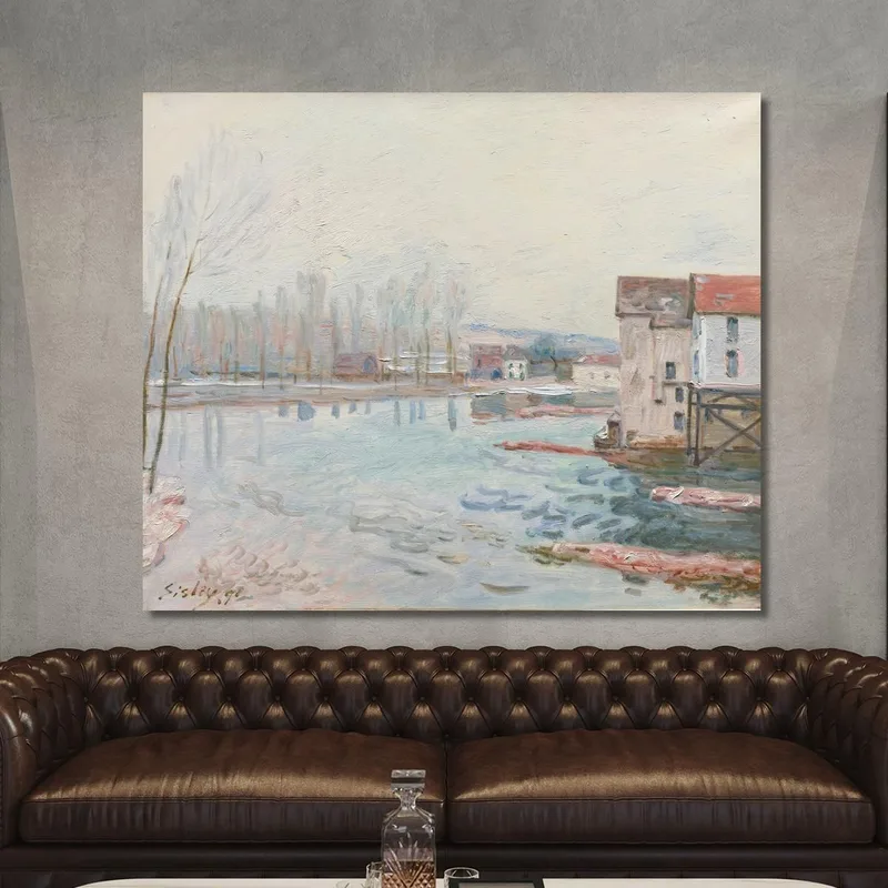 L'Inverno A Moret Alfred Sisley
