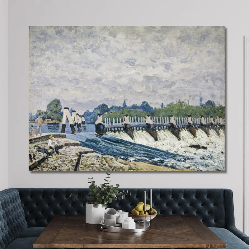 La Diga Di Molesey, Hampton Court Alfred Sisley
