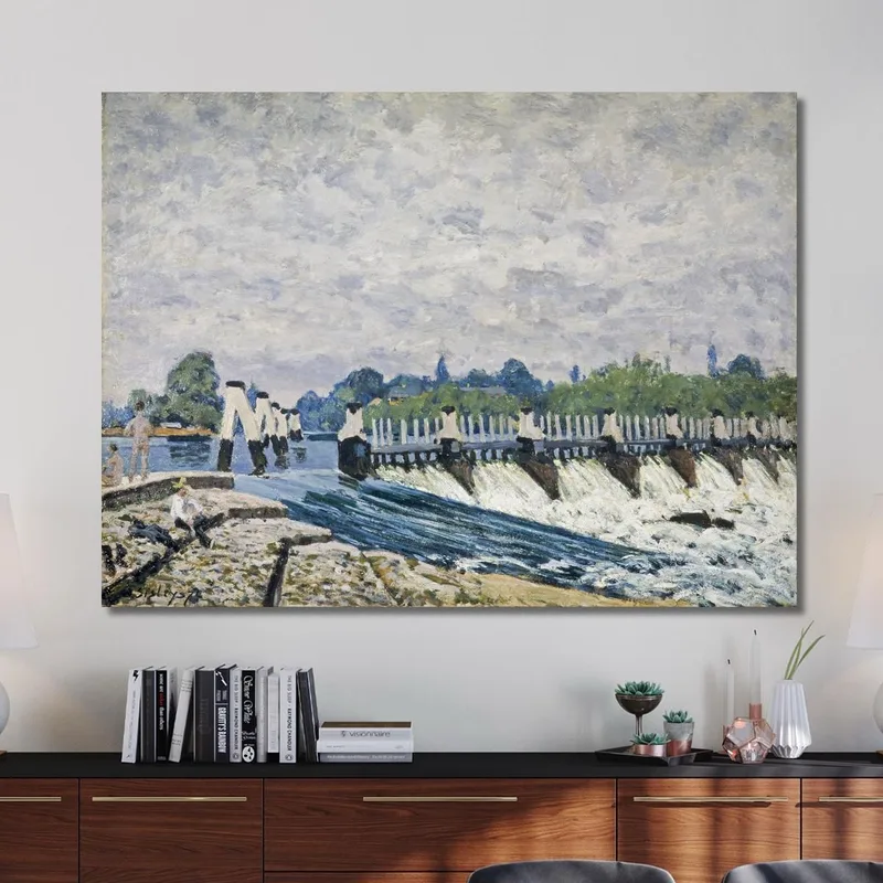 La Diga Di Molesey, Hampton Court Alfred Sisley