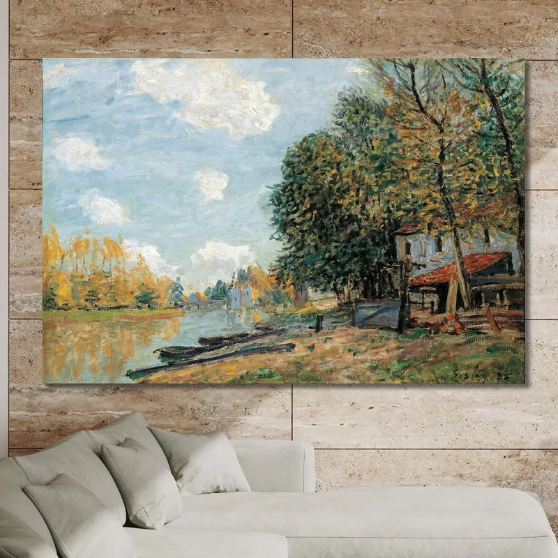 Moret: Las Orillas Del Río Loing Alfred Sisley