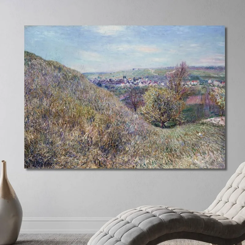 Auf Den Hügeln Von Moret Im Frühling – Morgen Alfred Sisley