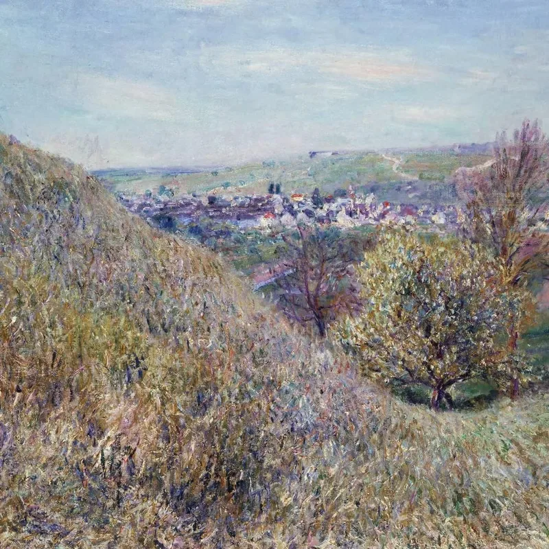 Auf Den Hügeln Von Moret Im Frühling – Morgen Alfred Sisley