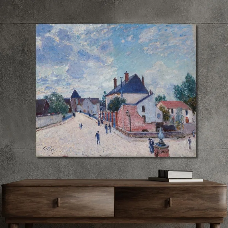 Rue À Moret Alfred Sisley