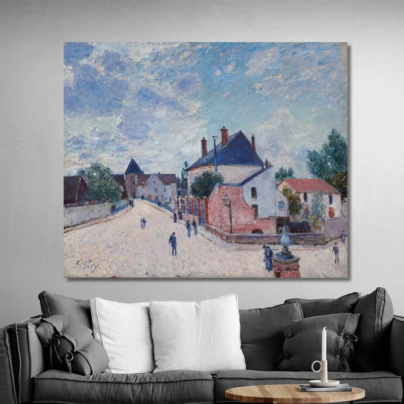Rue À Moret Alfred Sisley