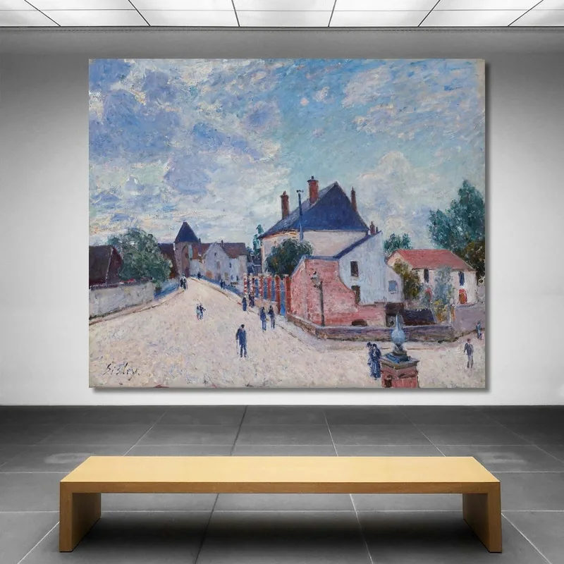 Rue À Moret Alfred Sisley