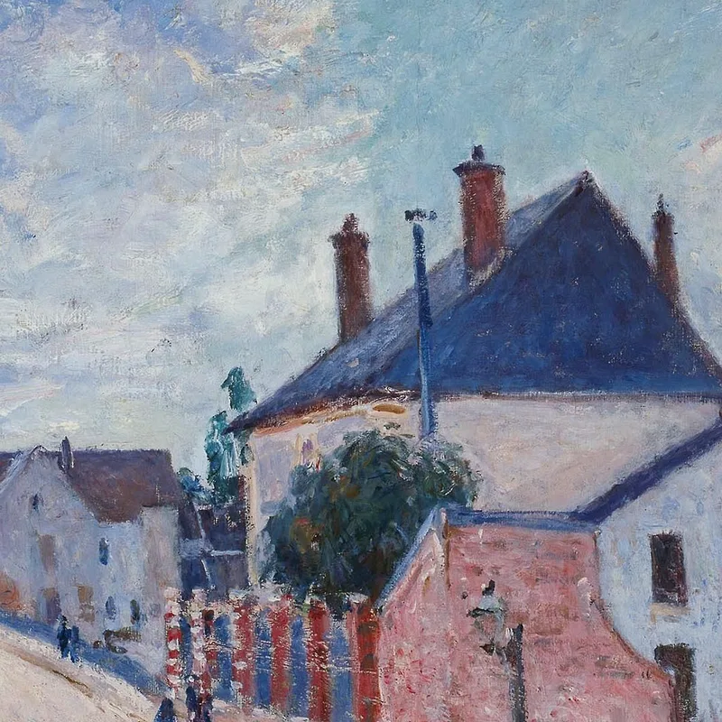 Rue À Moret Alfred Sisley