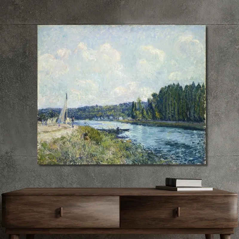 Les Rives De L'Oise Alfred Sisley