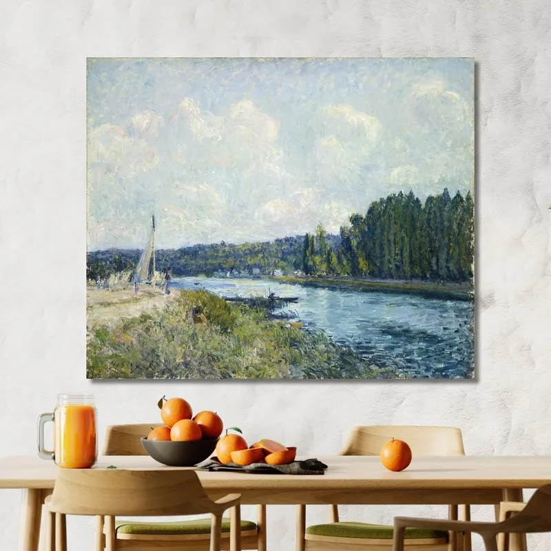 Les Rives De L'Oise Alfred Sisley