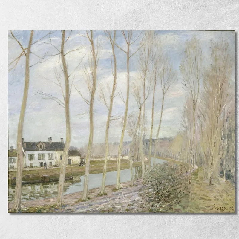 Il Canale Del Loing Alfred Sisley quadro stampa su tela