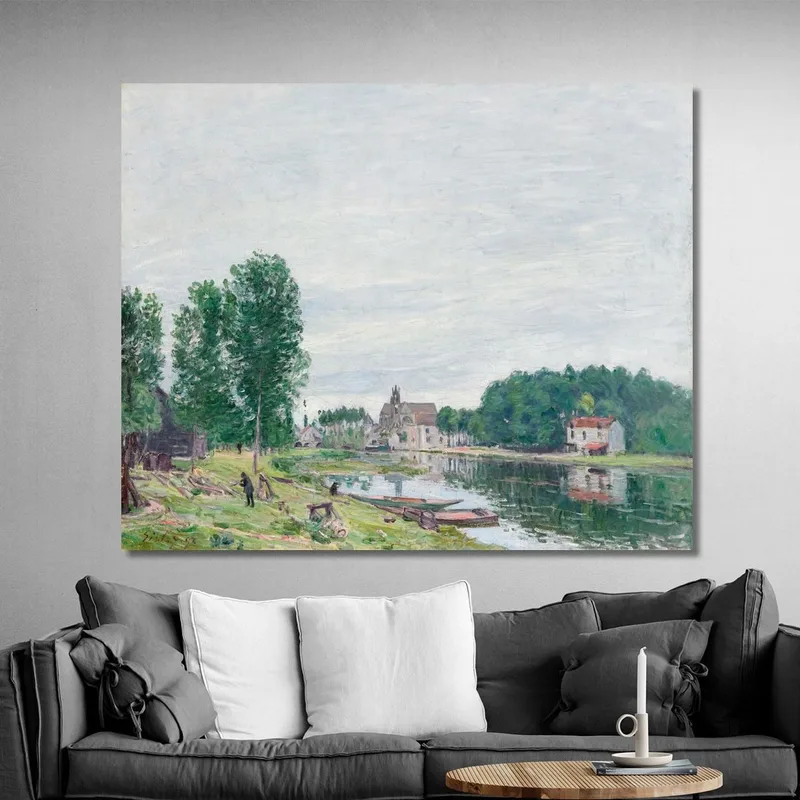 Il Cantiere Navale Matrat A Moret-Sur-Loing, Tempo Piovoso Alfred Sisley