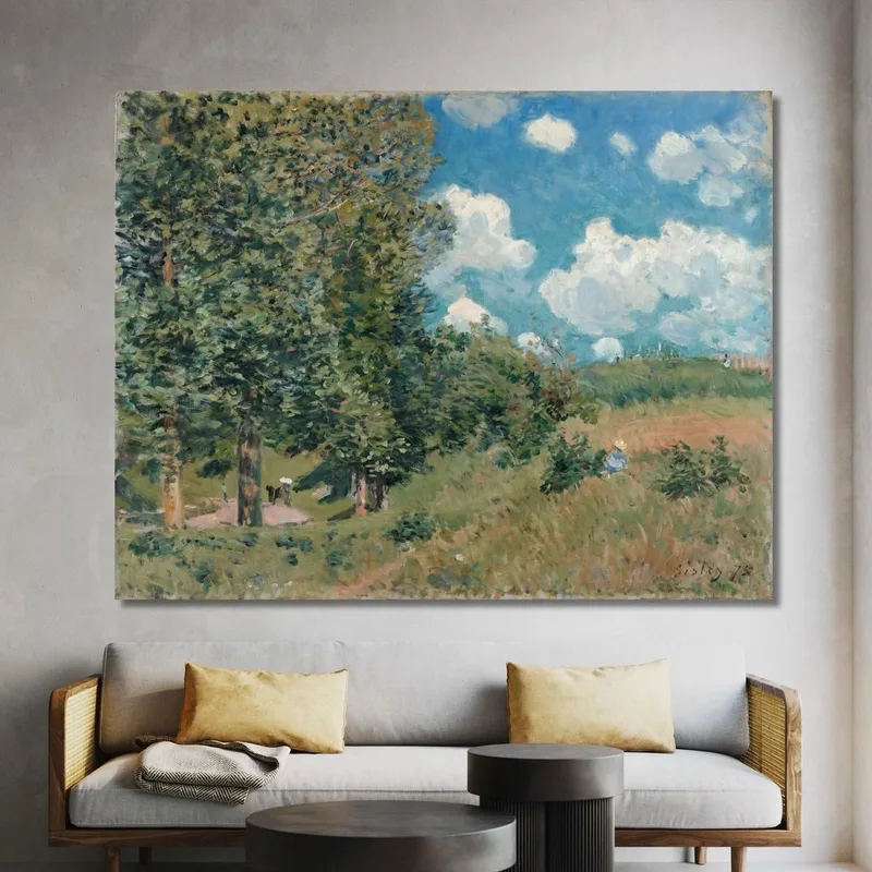 Die Straße Von Versailles Nach Saint-Germain Alfred Sisley