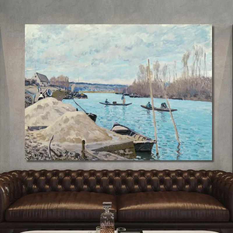 La Senna A Port-Marly, Cumuli Di Sabbia Alfred Sisley