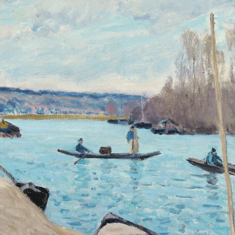 La Senna A Port-Marly, Cumuli Di Sabbia Alfred Sisley