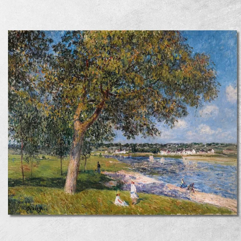 Un Noce Nella Prateria Di Thomery Alfred Sisley quadro stampa su tela