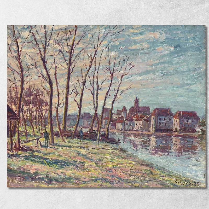 Vista Di Moret Alfred Sisley quadro stampa su tela