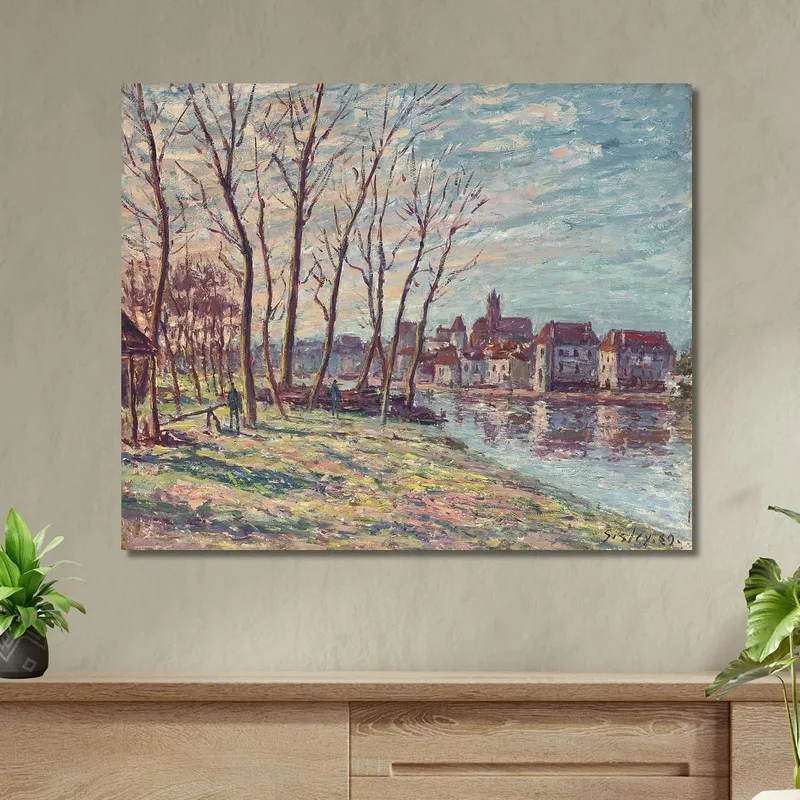 Vue De Moret Alfred Sisley