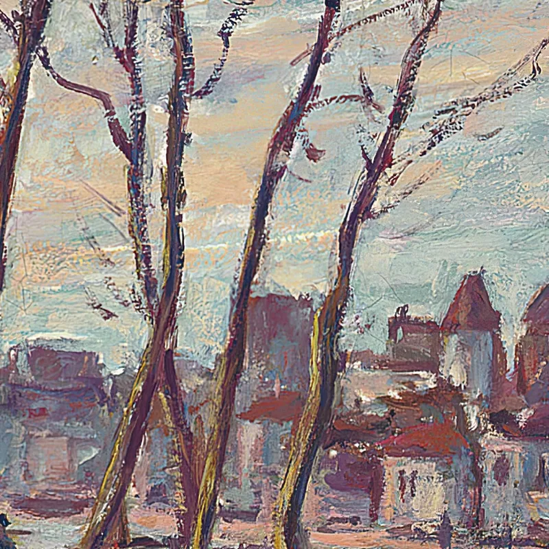 Vue De Moret Alfred Sisley