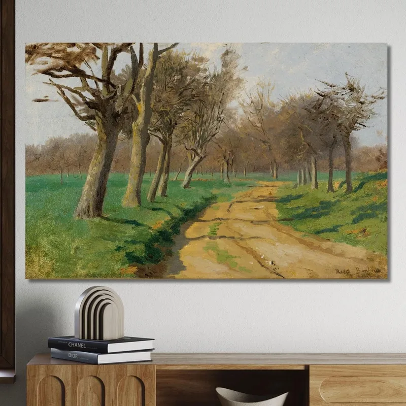 Die Ebene Und Die Felder (Der Sich Windende Weg Am Waldeingang) Rosa Bonheur