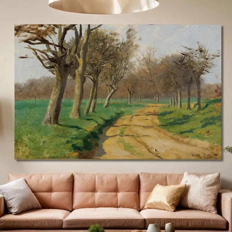 Die Ebene Und Die Felder (Der Sich Windende Weg Am Waldeingang) Rosa Bonheur