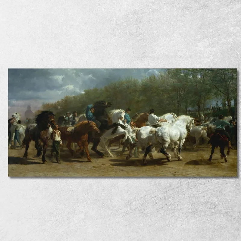 Le Marché Aux Chevaux Rosa Bonheur tableau impression sur toile