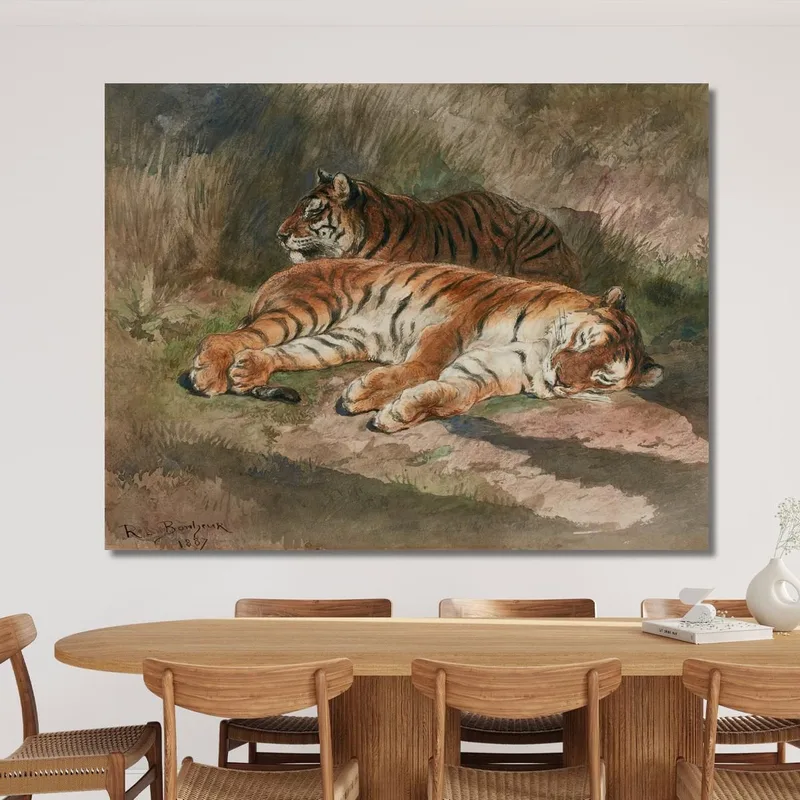 Due Tigri Sdraiate Rosa Bonheur