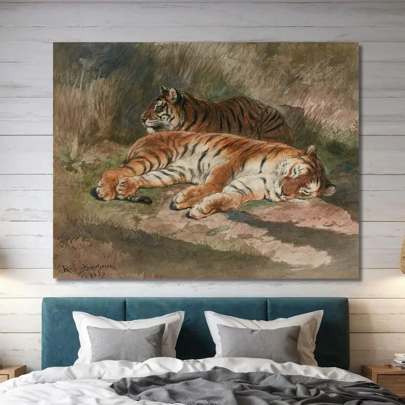 Due Tigri Sdraiate Rosa Bonheur