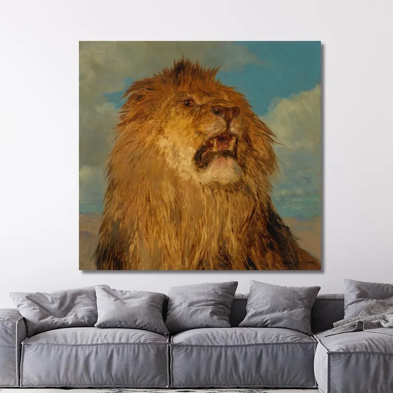 Tête De Lion Relevée Rosa Bonheur