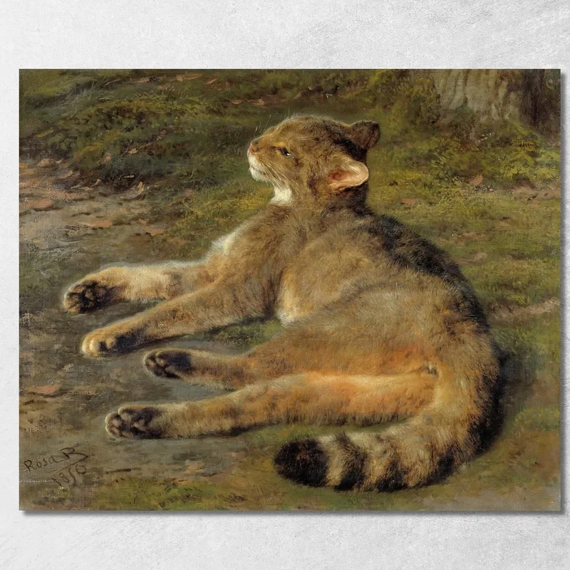 Chat Sauvage Rosa Bonheur tableau impression sur toile