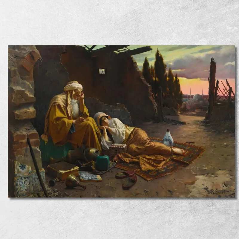 Ein Neuer Morgen Rudolf Ernst drucken auf leinwand