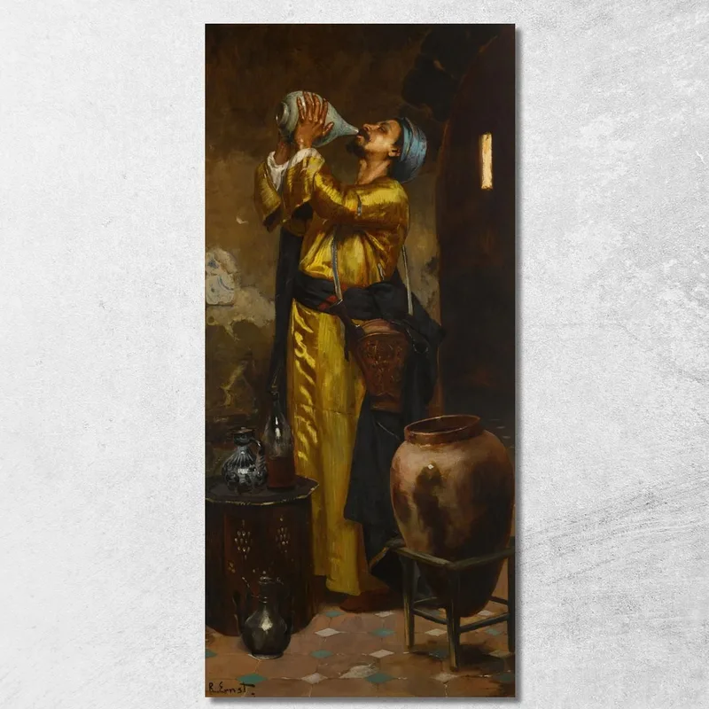Ein Erfrischendes Getränk Rudolf Ernst drucken auf leinwand