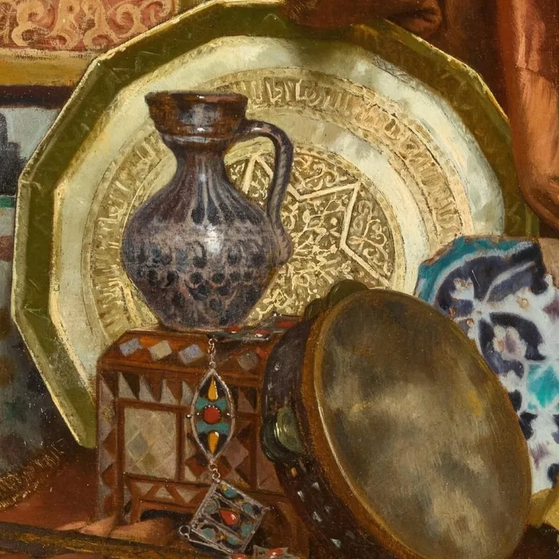 Natura Morta Con Oggetti Marocchini Rudolf Ernst