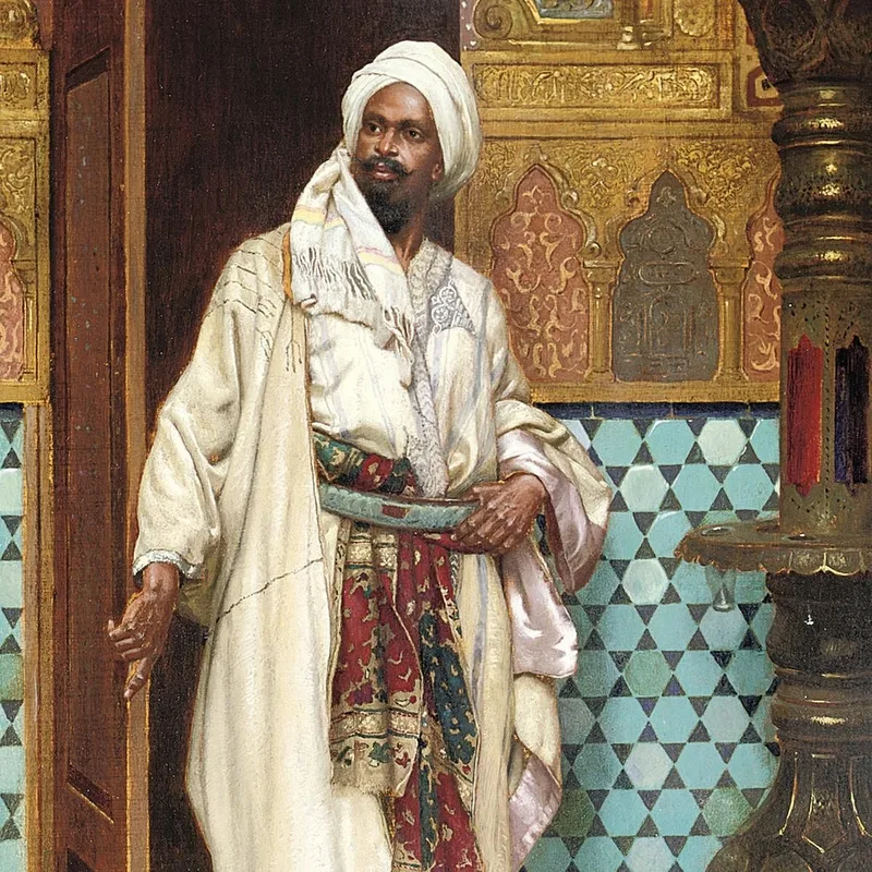 Un Elegante Jefe En Su Palacio Rudolf Ernst