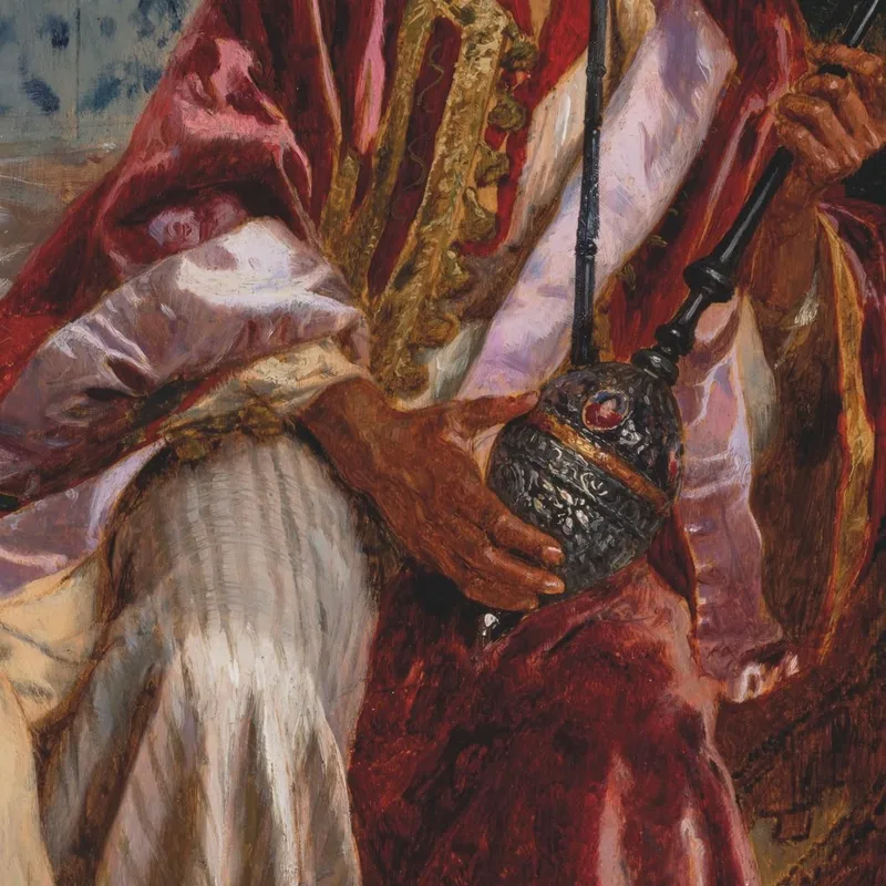 Arabe Fumant Une Narguilé Rudolf Ernst