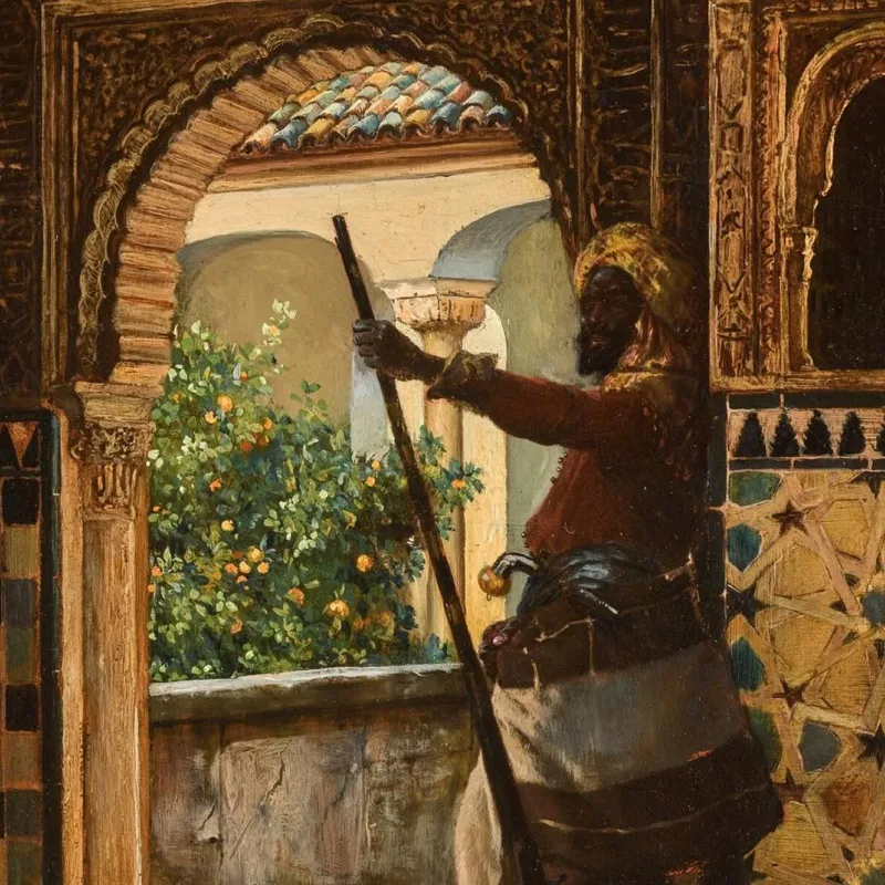 Die Alhambra Bewachen Rudolf Ernst