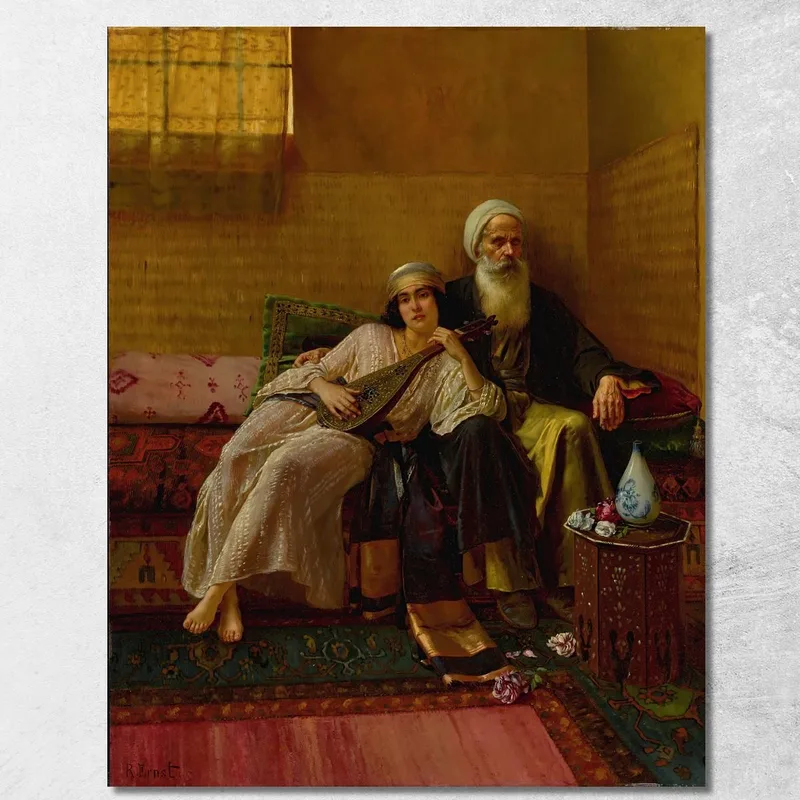 El Músico Rudolf Ernst cuadro en lienzo