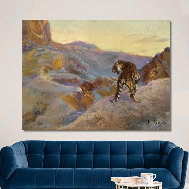 Tigre Sulle Montagne Rudolf Ernst